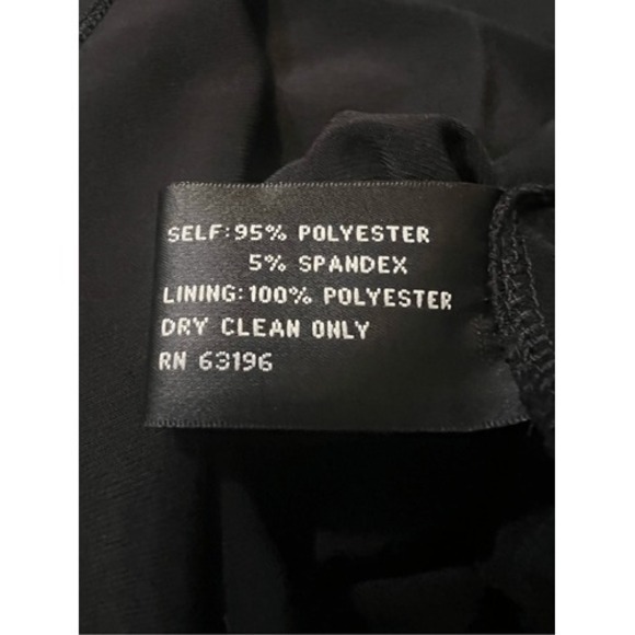 Suzi Chin Maggie Boutique Little Black Dress Sleeveless With Mock Halter Style N - Picture 6 of 6